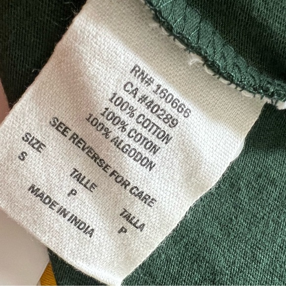 GREEN BAY PACKERS WOMENS GREEN GOLD LACE UP SHORT SLEEVE T-SHIRT SIZE SMALL - Picture 6 of 6